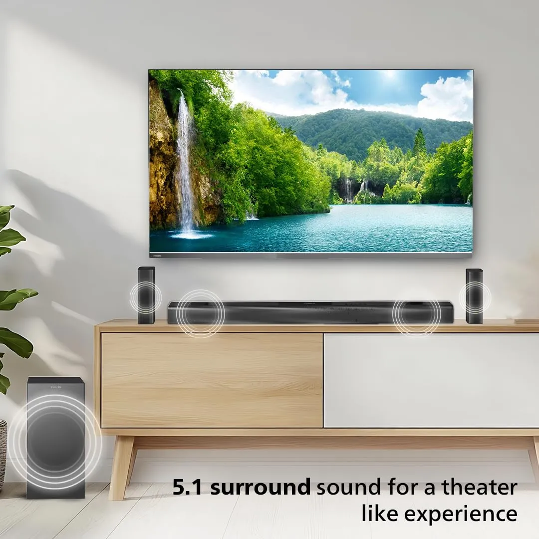 PHILIPS TAB4518 SOUNDBAR: 5.1 CH 240W WIRELESS SUBWOOFER - Image 3